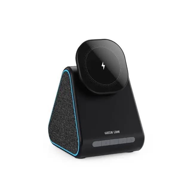 شارژر وایرلس گرین لاین مدل Green lion GNMGT15WSP mag trio/speaker/charger/stand — تصویر ۱۰