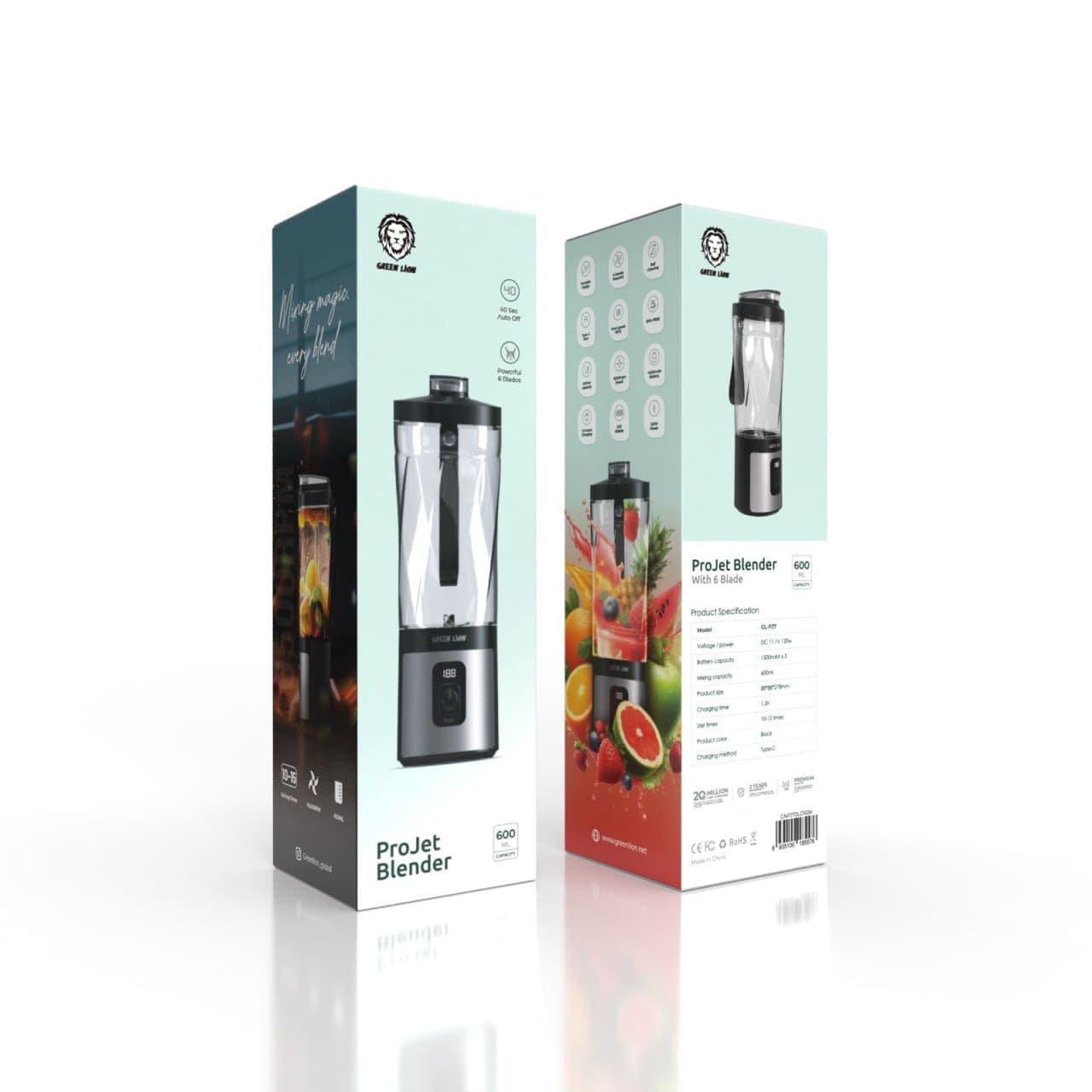 مخلوط کن گرین لاین مدل Green lion GNPJ7BLDR blender — تصویر ۶