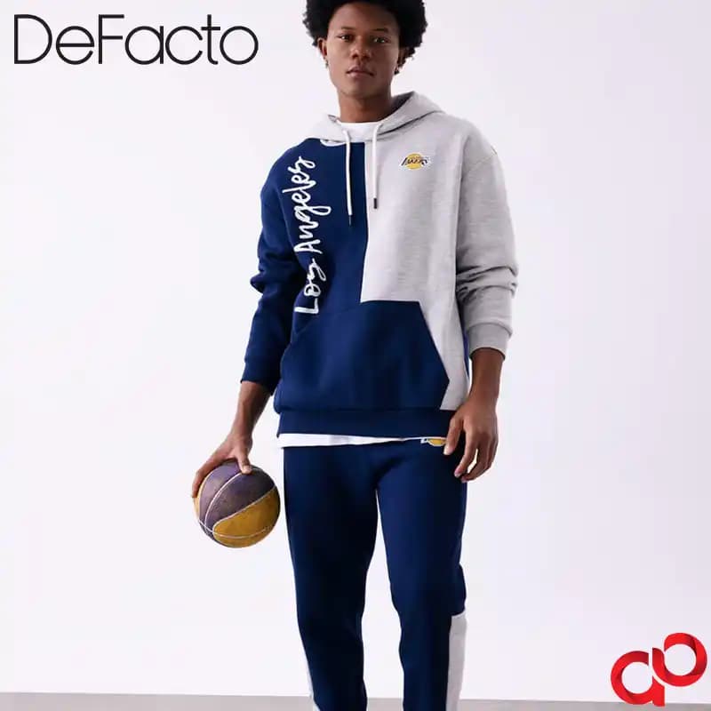 هودی مردانه دفکتو DeFacto مدل NBA Los Angeles Lakers — تصویر ۱۱
