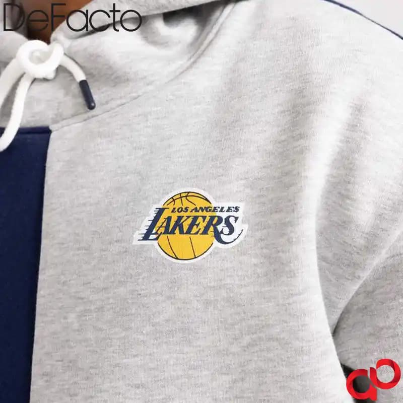 هودی مردانه دفکتو DeFacto مدل NBA Los Angeles Lakers — تصویر ۷