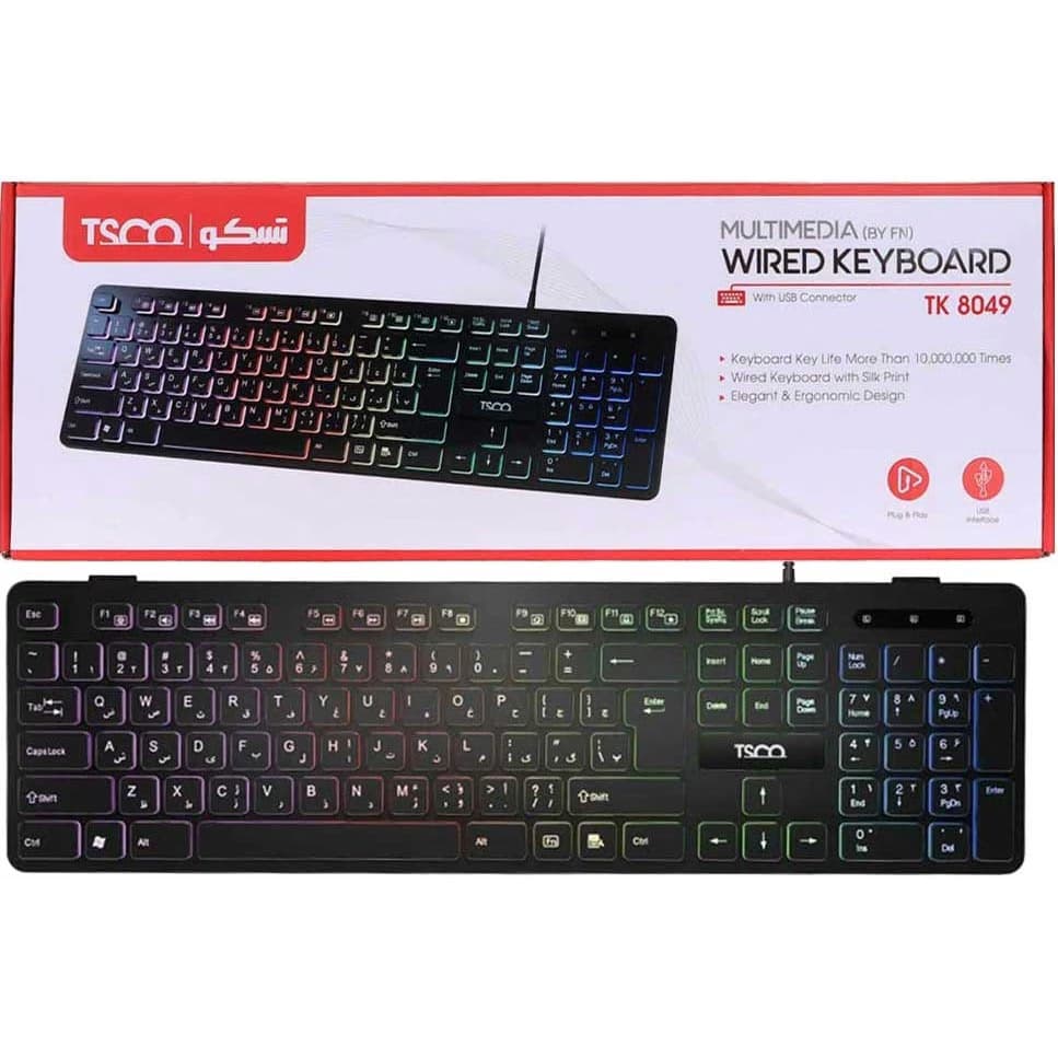 کیبورد باسیم تسکو مدل TK-8049 — تصویر ۹
