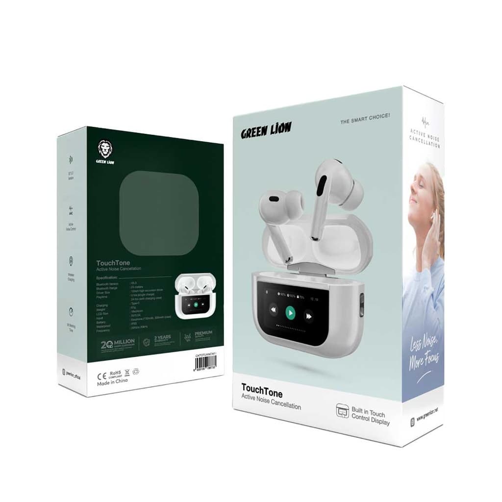 هدفون بی‌سیم گرین لاین Touch Tone Lite مدل GNTCHTLITWH — تصویر ۴