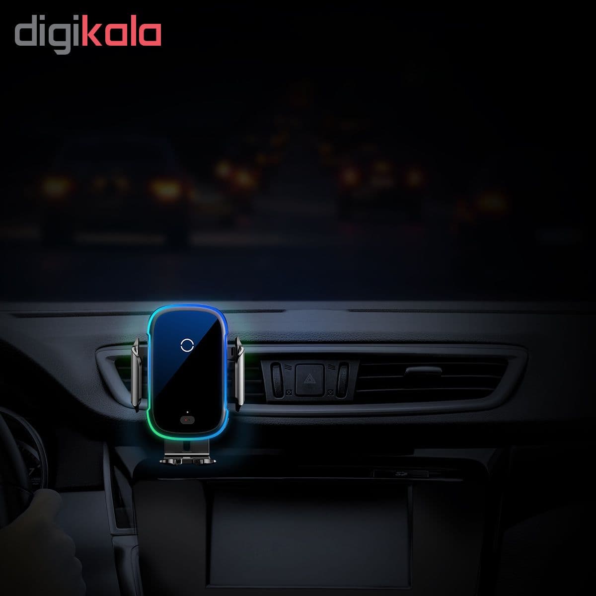 هولدر و شارژر وایرلس بیسوس مدل WXHW03 Light Electric Holder — تصویر ۴