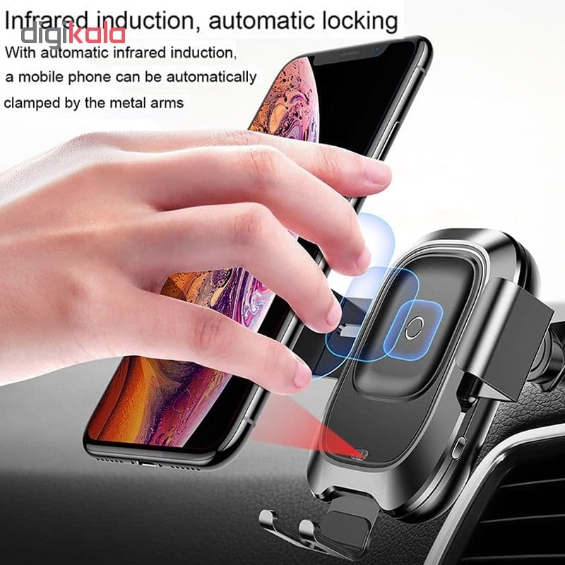 هولدر و شارژر وایرلس بیسوس مدل WXHW03 Light Electric Holder — تصویر ۵