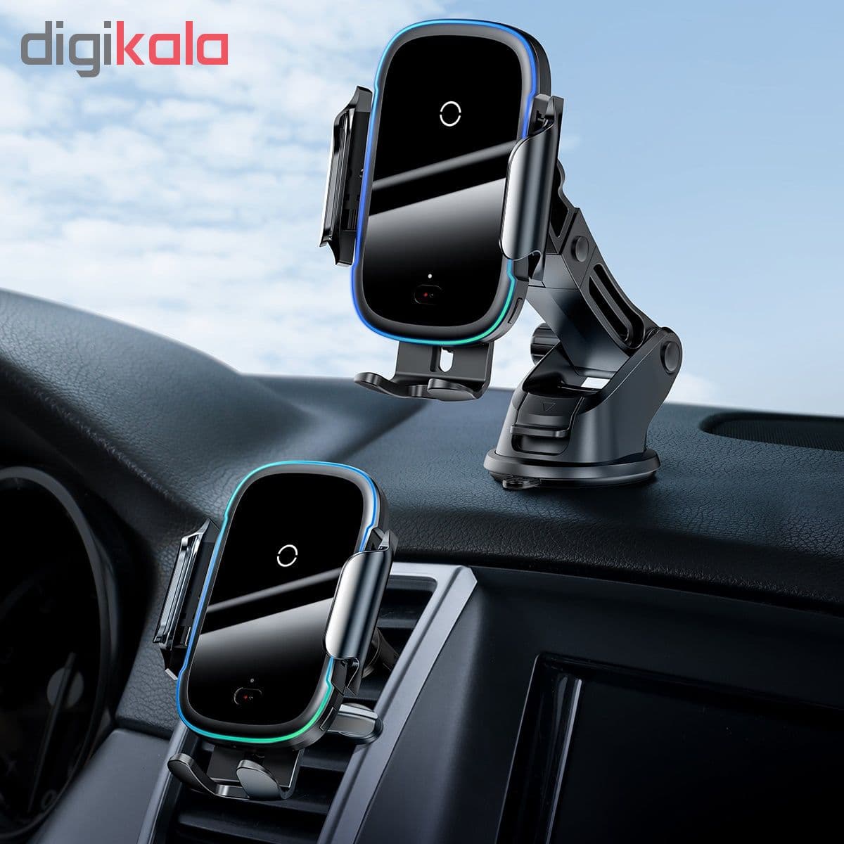 هولدر و شارژر وایرلس بیسوس مدل WXHW03 Light Electric Holder — تصویر ۳