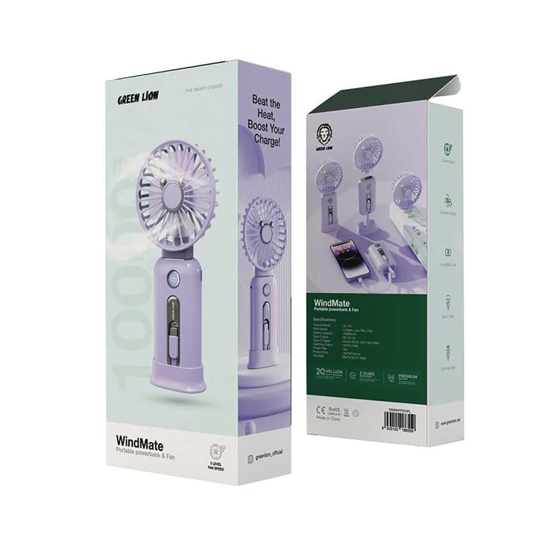 پاوربانک و فن پرتابل گرین لاین مدل WindMate — تصویر ۵
