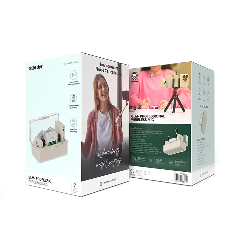 ست میکروفن بی سیم گرین لاین مدل GLM-PROFESSIONAL Wireless Mic — تصویر ۴