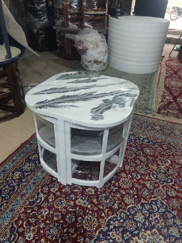 میزوصندلی ۴ نفره ناهار خوری چوبی مربع