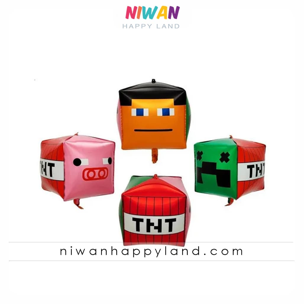 بادکنک فویلی TNT ماینکرافت — تصویر ۵