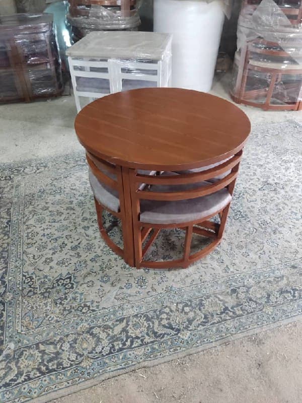 میز ناهار خوری۴ نفره کمجا گرد