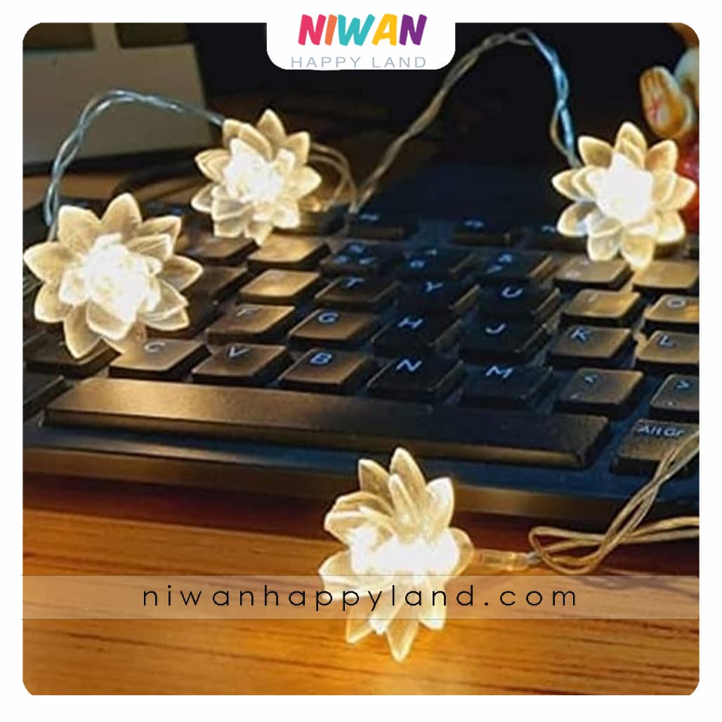 ریسه ال ای دی گل نیلوفر آبی