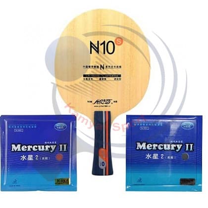راکت آماده یینهه چوب N10 و رویه مرکوری II
