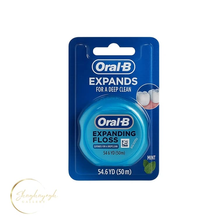 نخ دندان اورال-بی مدل Expanding Floss طعم نعنایی 50 متر Oral-B Expanding Floss Mint