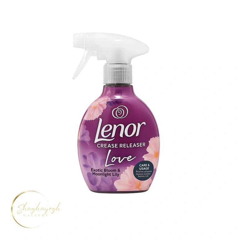 اسپری صاف‌کننده چروک لباس رایحه Love Exotic Bloom & Moonlight Lily لِنور 500 میل — تصویر ۳