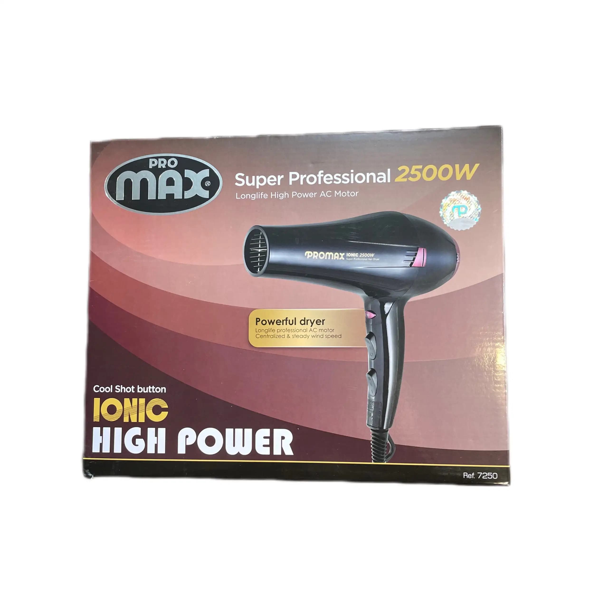 سشوار حرفه ای پرومکس | مدل 7250 | 2500 وات — تصویر ۳