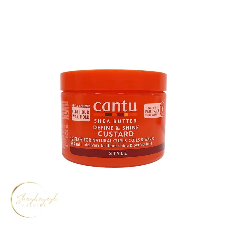 ژل حالت‌دهنده مو فر و درخشان‌کننده کانتو ۳۵۴ میل Cantu Shea Butter Define & Shine Custard