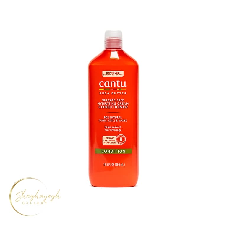 نرم‌کننده کرمی آبرسان بدون سولفات کانتو ۴۰۰ میل Cantu Shea Butter Sulfate-Free Hydrating Cream Conditioner
