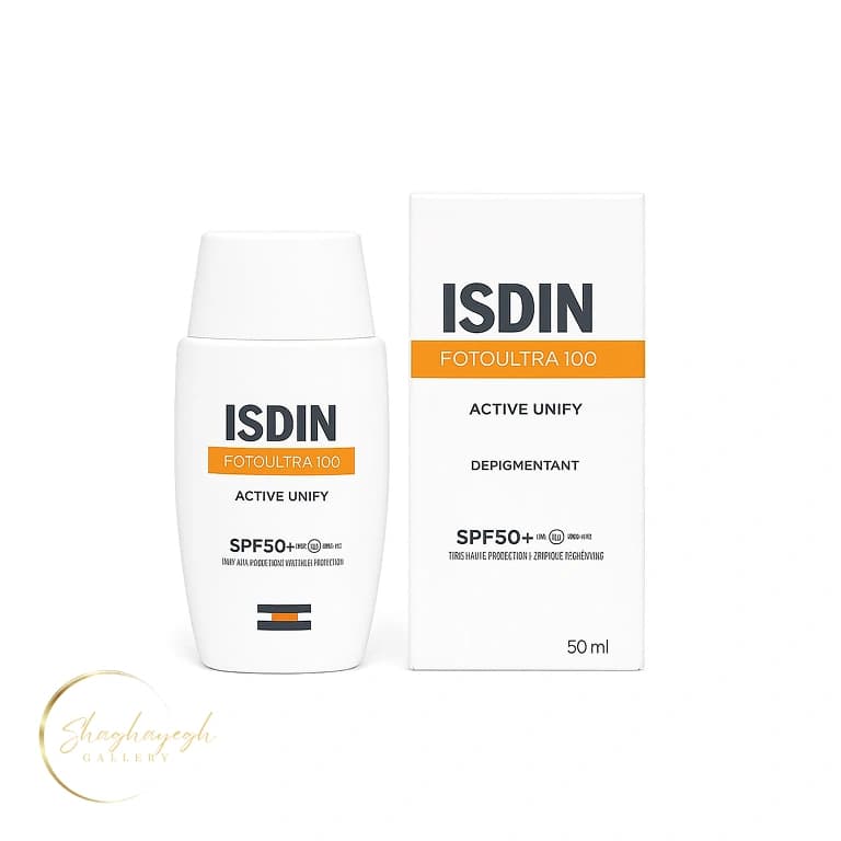 ضدآفتاب ضدلک اکتیو یونیفای ایزدین بی‌رنگ ISDIN Active Unify SPF50 — تصویر ۲