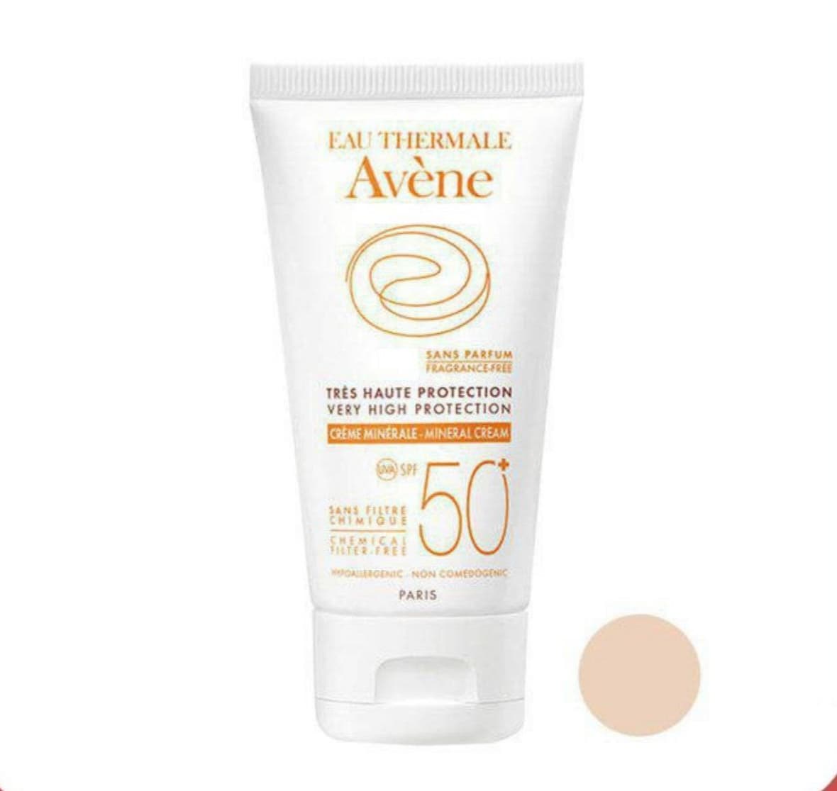 کرم ضد آفتاب رنگی اون Avene مدل CREME MINERALE حجم 50 میل — تصویر ۱۰