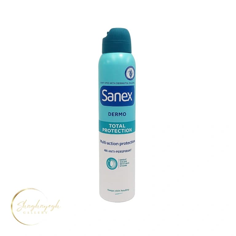 اسپری ضدتعریق 48 ساعته محافظت کامل سانکس 200 میل Sanex Dermo Total Protection 48h Anti-perspirant