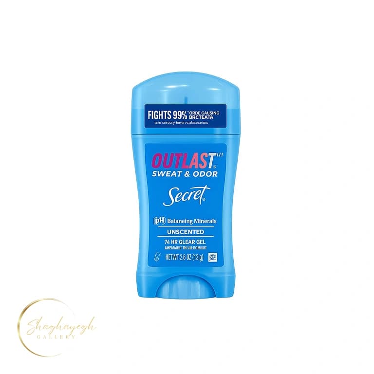 استیک ضدتعریق ژلی سکرت بدون رایحه ۷۲ ساعته ۷۳ گرم Secret Outlast Unscented 72HR Clear Gel Antiperspirant — تصویر ۳