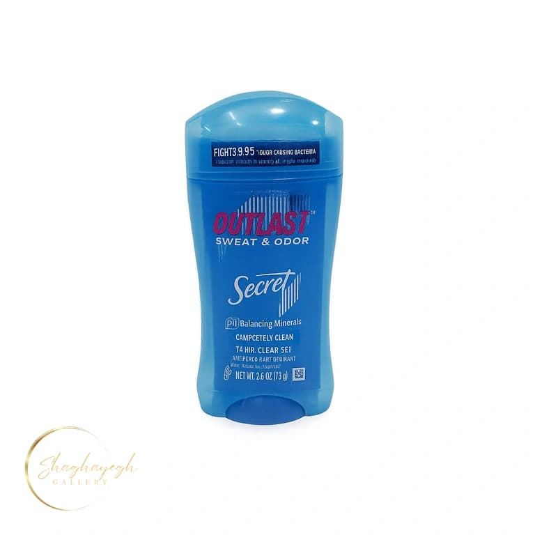 استیک ضدتعریق ژل سکرت اوت‌لست کامپلیتلی کلین 73 گرم Secret Outlast Completely Clean Clear Gel Antiperspirant