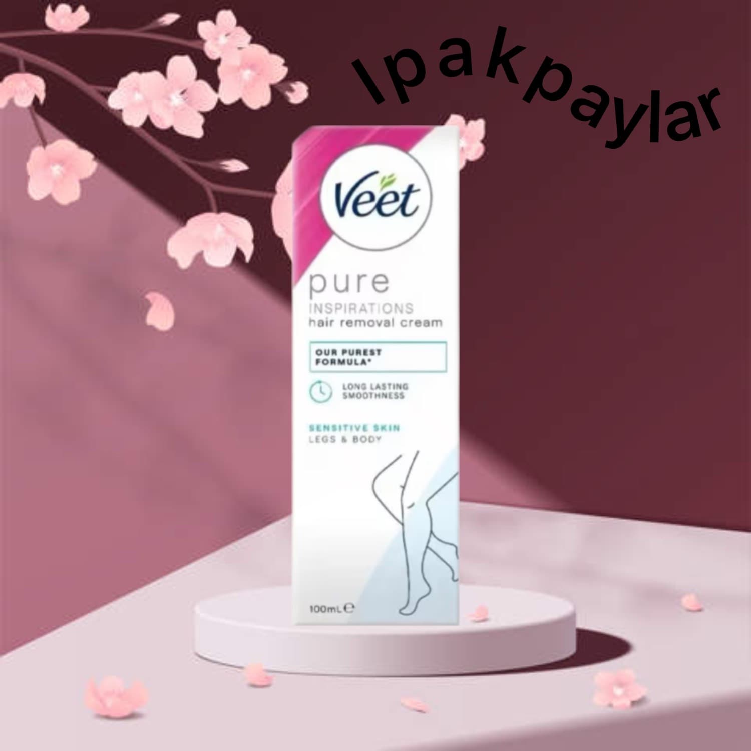 کرم موبر بدن پوست حساس ویت پیور آبی 100 میل Veet Pure Hair Removal Cream Sensitive Skin — تصویر ۴