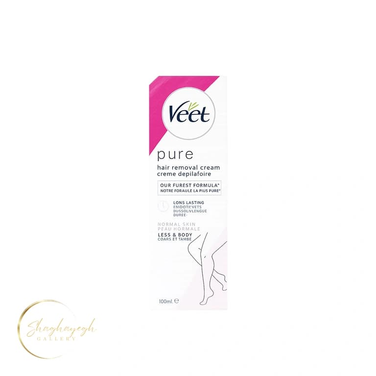کرم موبر بدن پوست نرمال ویت پیور صورتی 100 میل Veet Pure Hair Removal Cream Normal Skin — تصویر ۲