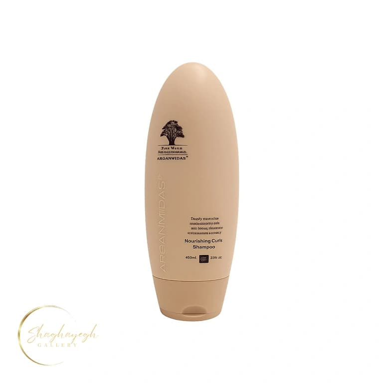 شامپو مغذی و تقویت‌کننده موهای فر آرگان میداس 450 میل Arganmidas Nourishing Curls Shampoo — تصویر ۲