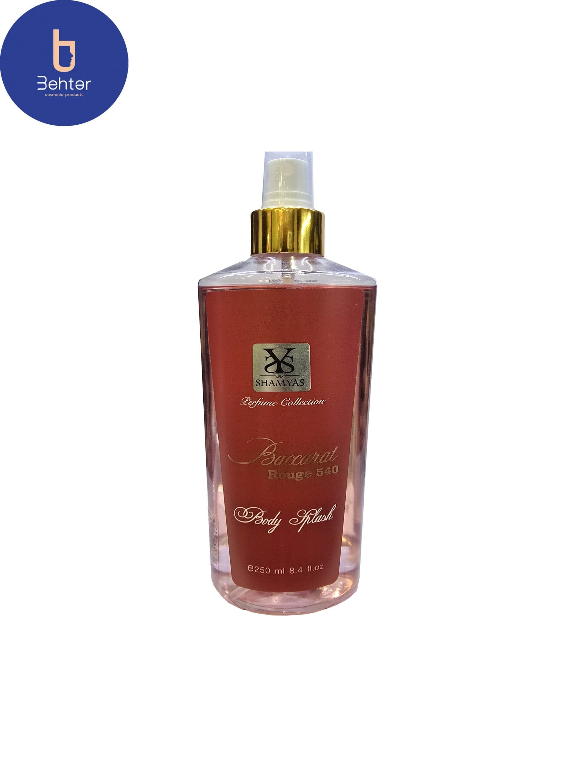 بادی اسپلش برند شمیاس اسانس باکارات رژ حجم 250میل