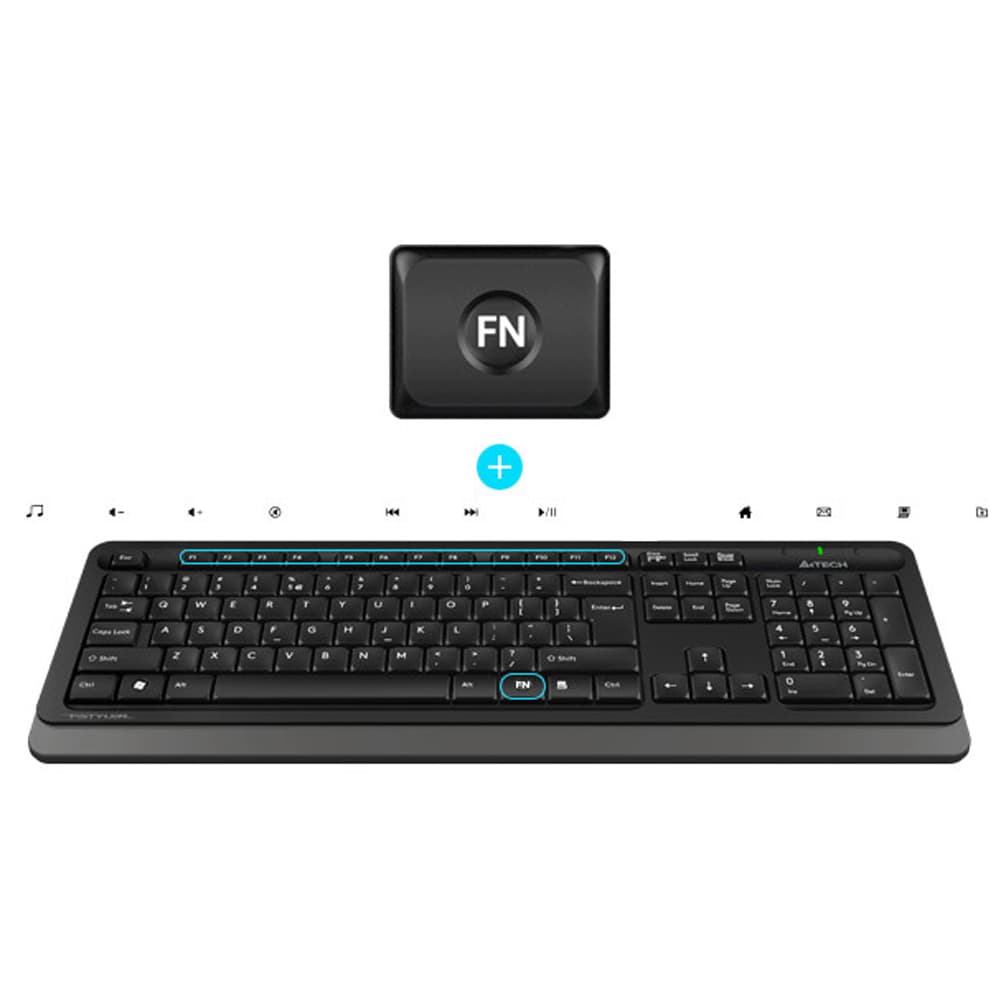 ست موس و کیبورد بیسیم A4tech FSTYLER FG1010s