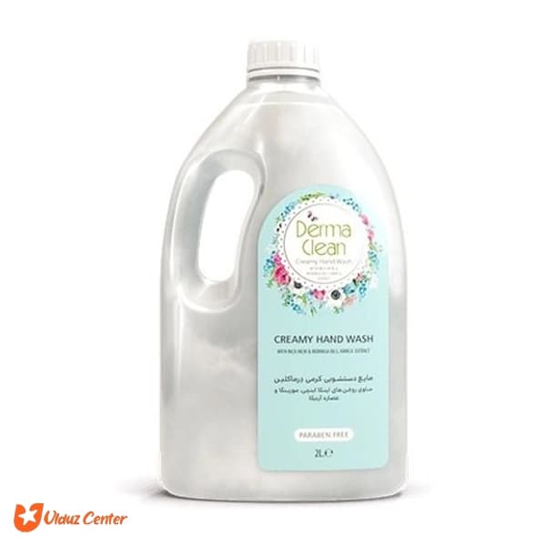 مایع دستشویی کرمی درماکلین با روغن مورینگا و عصاره آرنیکا ابریشم 2 لیتر — تصویر ۲