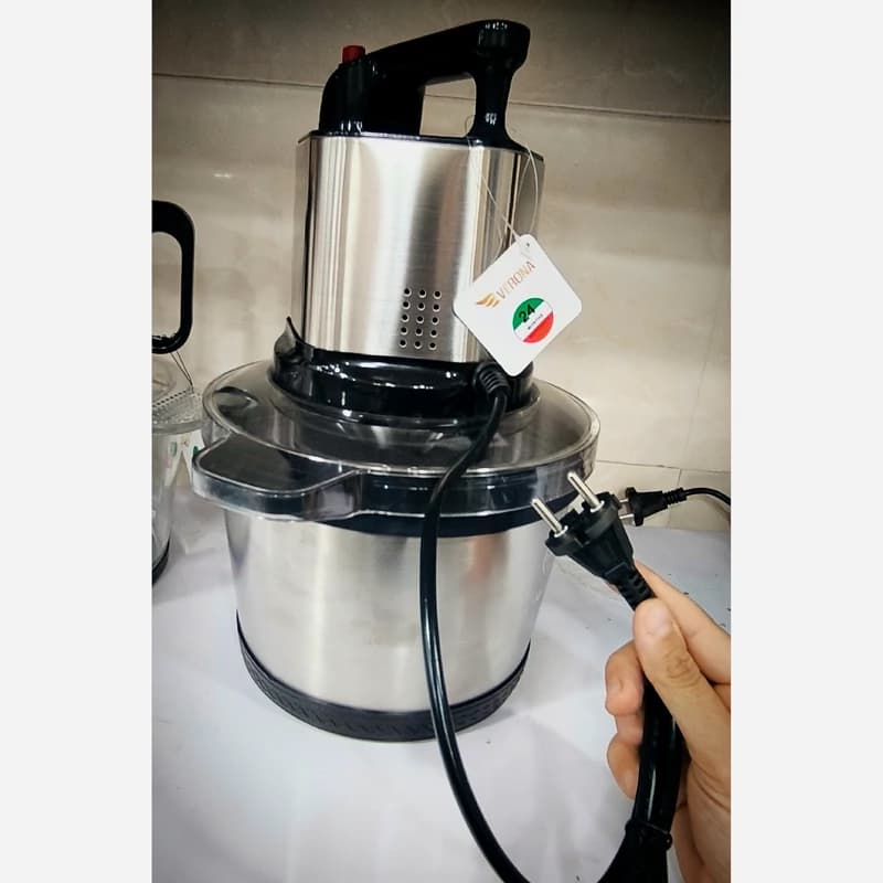خردکن 6 لیتری ورونا مدل WEMM999 | 1800 وات، کاسه استیل، 3 سرعته، 24 ماه ضمانت — تصویر ۶