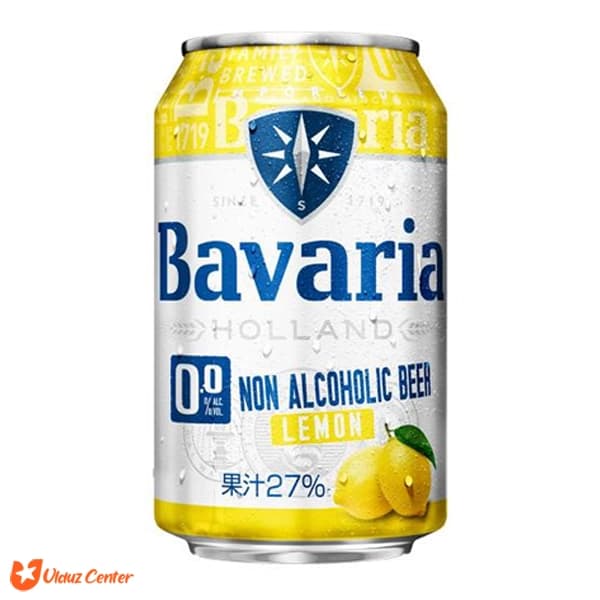 آبجو بدون الکل Bavaria با طعم لیمو 330 میل