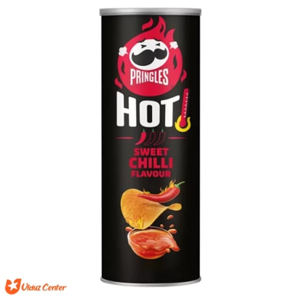 چیپس پرینگلز با طعم فلفل تند چیلی مدل sweet chilli flavour وزن 165 گرم — تصویر ۲