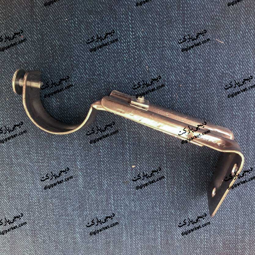پایه دیواری میل پرده پانچ قلاب دار — تصویر ۶