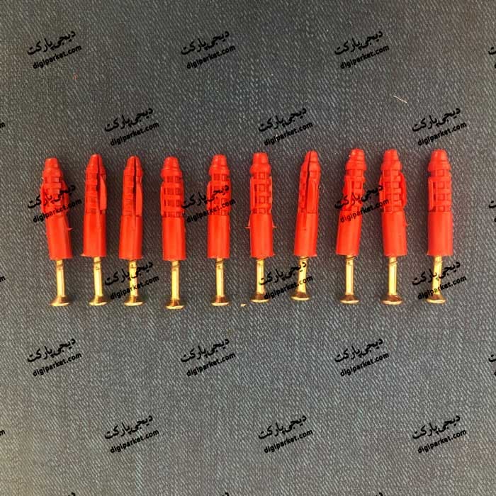 پیچ و رولپلاک ۴ سانتی (بسته ۱۰تایی)