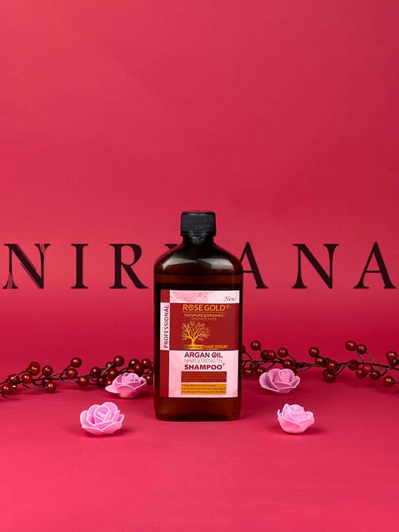 شامپو آرگان 500 میل برند رزگلد ROSE GOLD — تصویر ۲