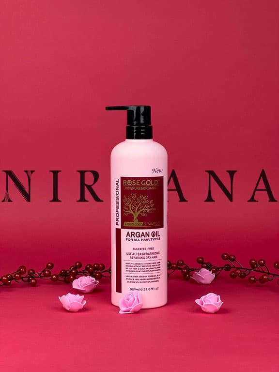 شامپو آرگان برند رزگلد ROSE GOLD