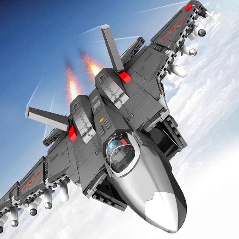 لگو جت جنگنده مدل J-35 برند SEMBO کد 202191 — تصویر ۱۱