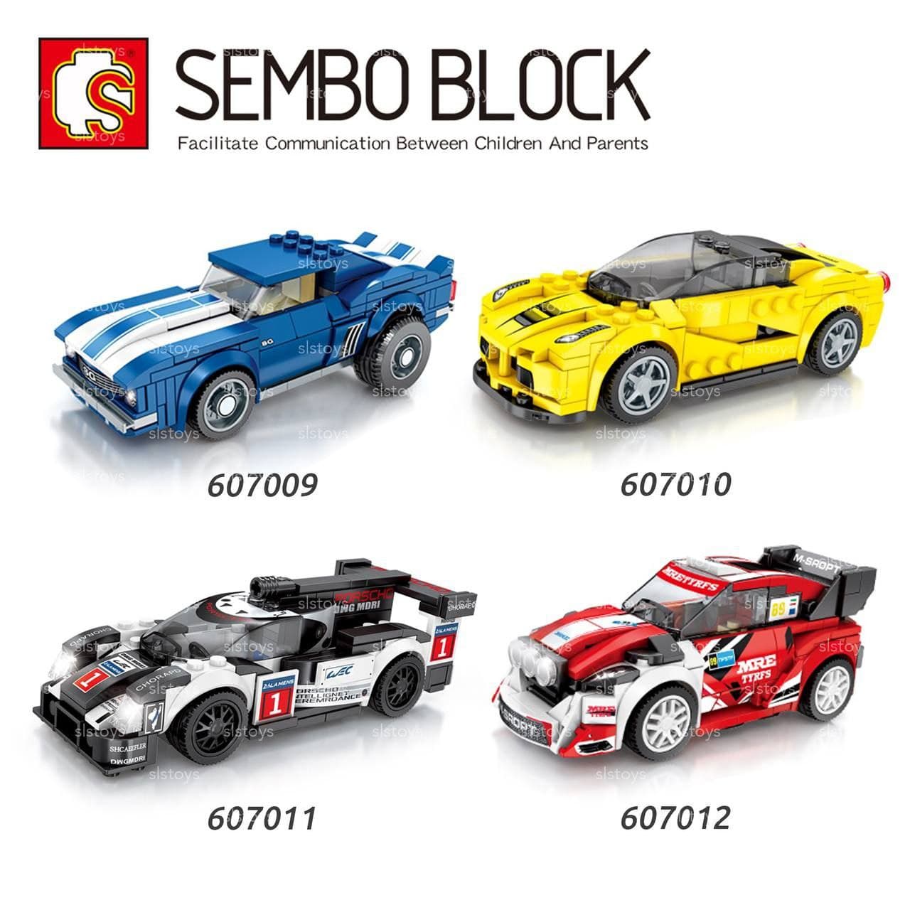 لگو ماشین مسابقه ای 4 عددی برند SEMBO BLOCK کد 607009