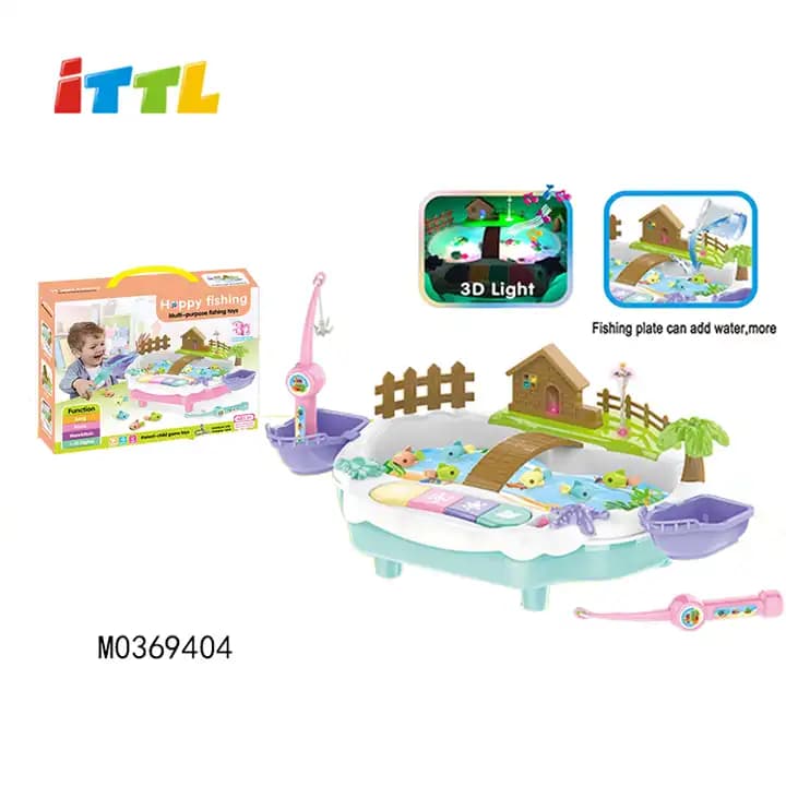ست ماهیگیری و ارگ موزیکال مدل HAPPY FISHING کد 9010