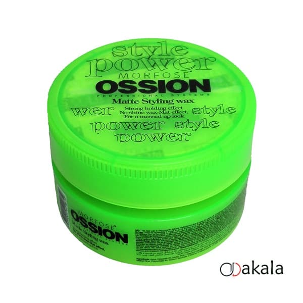 واکس مو مات مورفوس اوشن MORFOSE OSSION مدل MATTE STYLING حجم 100 میل — تصویر ۸