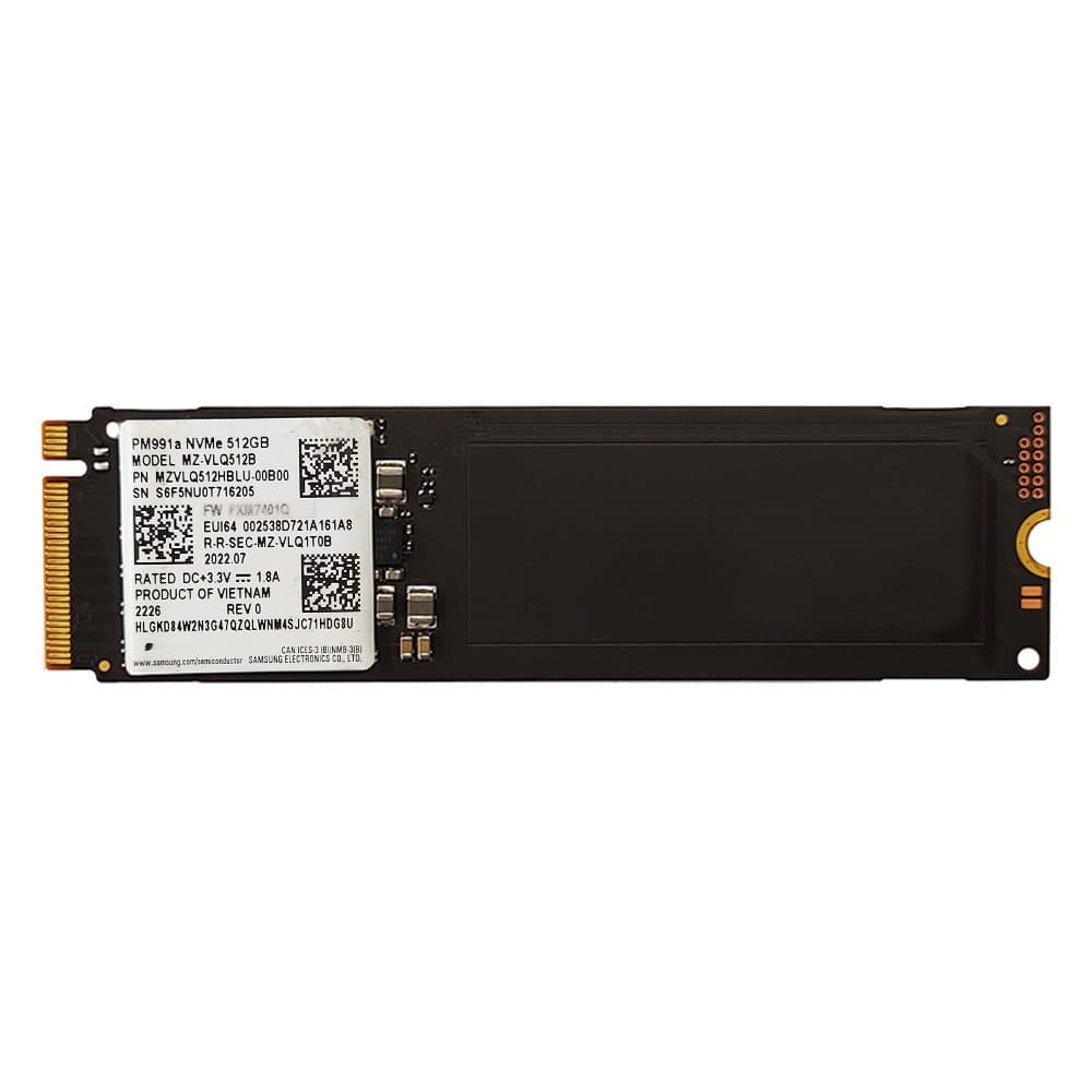 اس اس دی اینترنال سامسونگ M.2 2280 NVMe مدل PM991a ظرفیت 512 گیگابایت