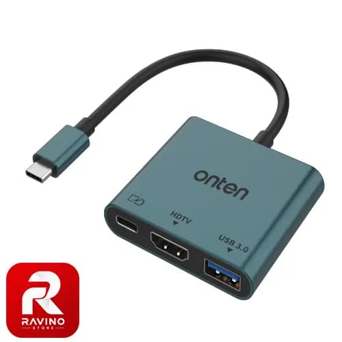 مبدل 3 کاره USB-C اونتن مدل OTN-9175