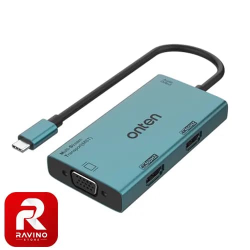 مبدل USB-C به HDMI و VGA اونتن مدل OTN-M206