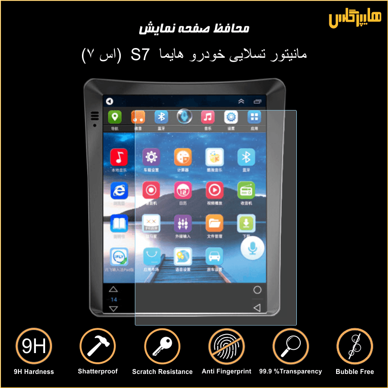 محافظ صفحه نمایش مانیتور تسلایی هایما S7