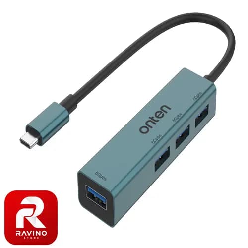 هاب USB-C اونتن با 4 پورت مدل OTN-9596