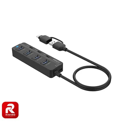 هاب 7 پورت USB و USB-C اونتن مدل OTN-UCA5306