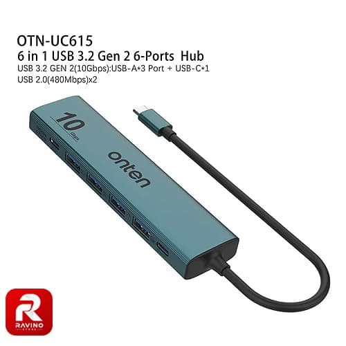هاب پر سرعت USB-C اونتن مدل OTN UC615 — تصویر ۷